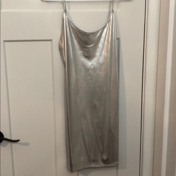 Forever 21 Dresses & Skirts - Forever 21 Silver Body Con Dress